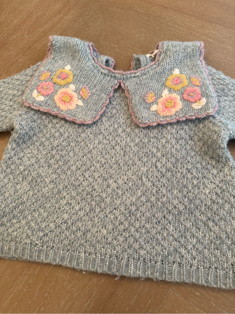 Louise Misha Floral Collar Sweater Top